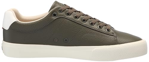 Image of BOSS Men's Aiden Logo Block Leather Low Top Sneakers | Casual Shoes