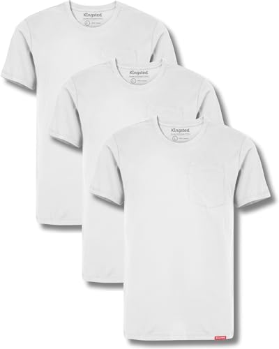 Image of Kingsted Pocket T-Shirts for Men - Super Soft & Comfy 100% Cotton Shirts