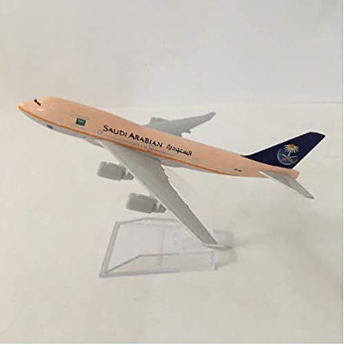Image of 16Cm Saudi Arabian Airlines Boeing 777 Airplane Model Plane Model B747 Alloy Metal Diecast Aircraft Model Toy Plane Gift - Multicolor
