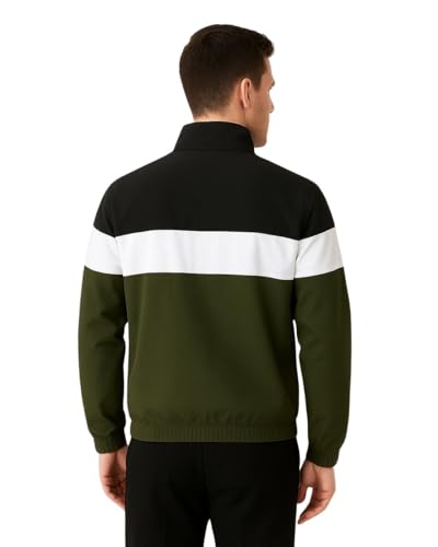Image of Men's Lightweight Windcheater Zipper Jacket - Gym, Rider Winter Jacket for Men - Thin Wind Sheeter Zip-up Sports Jacket for Man