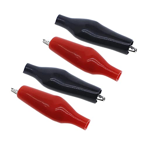 Image of 10 Pcs Boot Covered Testing Alligator Clips Detachable Mini Crocodile Clips to Use Mini Test Crocodile Clamp Clips for Lab Cable School