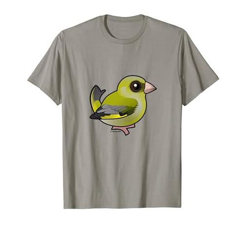 Cute Cartoon European Greenfinch Birdorable Bird Species T-Shirt