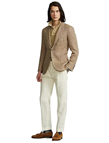 Costume homme à chevrons veste décontractée boutonnière et pantalon casual