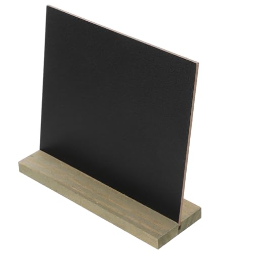 SOLUSTRE 10Pcs Wooden Chalkboard Signs with Stand Double Sided Tabletop Display Boards for Menus Place Cards and Event Decorations for Weddings Parties and Banquets