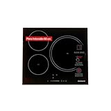 Corberó - Placas de Inducción 60 cm | CCIM3FBS320 | 3 Zonas | 7100 W | Control Slider Touch | 3 Boosters | Temporizador 99 Min | Bloqueo Seguridad Infantil | Zona Grande 32 CMS, Negro, Estandar