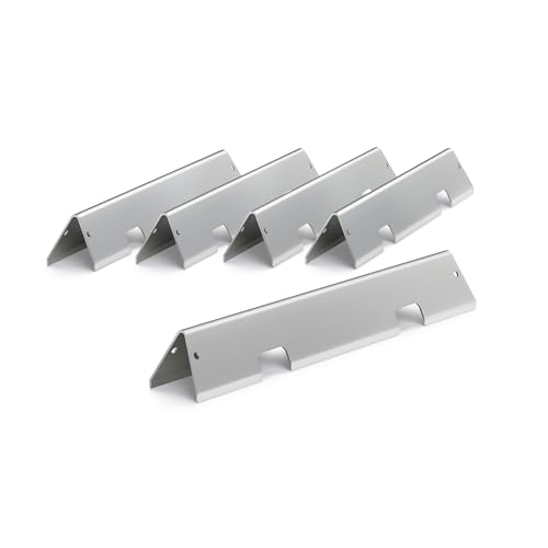 67046 7636 Flavorizer Bars 15.3” Replacement for Weber Spirit II E-310 310 300 Grill Parts, Spirit E/S-310 320 330 Parts, 16 GA Stainless Steel Flavor Bars, Weber Spirit GS4 Flame Guards 5 Pack