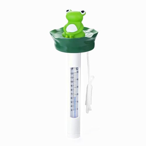INCETUE Floating Frog Pool Thermometer