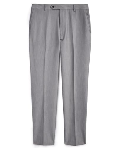 Nautica Mens Modern fit Dress Pants 38/36 Grey Solid Stretch