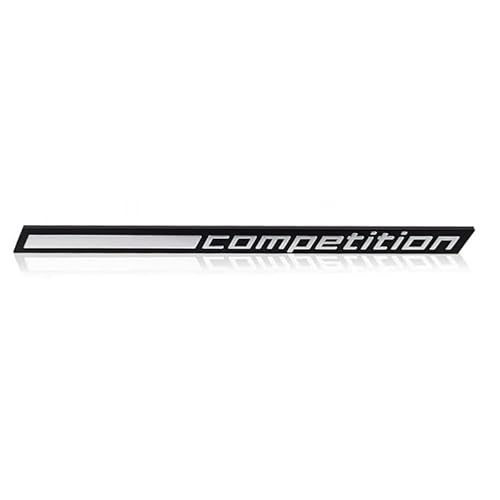 Large Glossy Black Competition Bar Underlined Emblem Replaces with Thunder Edition M1 M2 M3 M4 M5 M6 M7 M8 X3M X4M X5M X6M Car Trunk Sticker