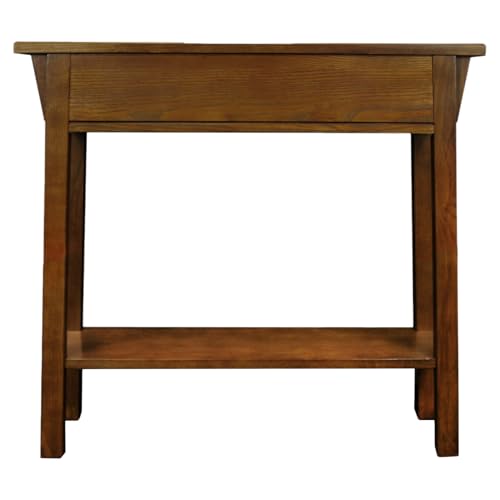 Image of Leick Home Mission Console Table, 30 inch, Russet
