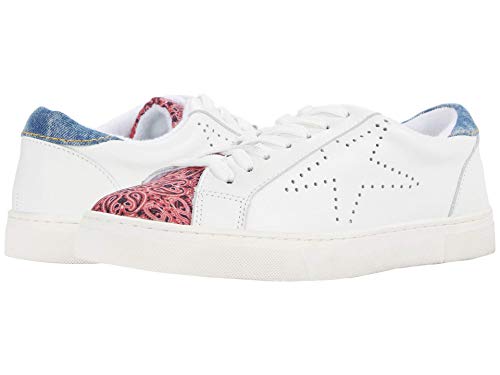 Steve Madden Steve Madden® Rezume Sneakers for Women – Textile Footbed and Lining – Leather Upper – Rubber Outsole Red Multi 6 M