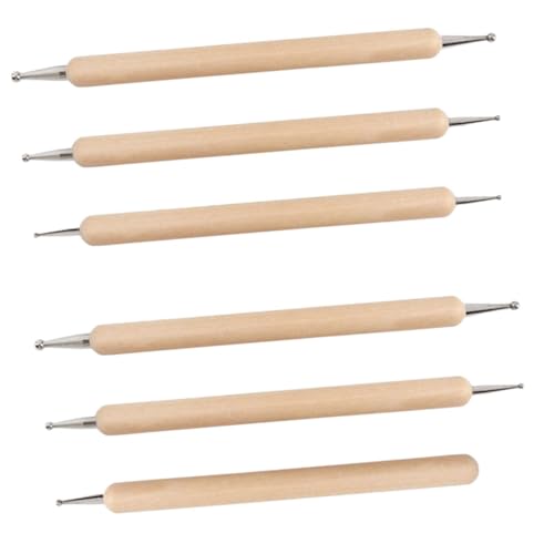 iplusmile - iplusmile Kit Poterie 6 Pièces Stylo à Pointiller et Outils de Sculpture en Argile Accessoires pour Modelage Céramique Ensemble d'Outils de Poterie pour Argile Autodurcissante et Pâte