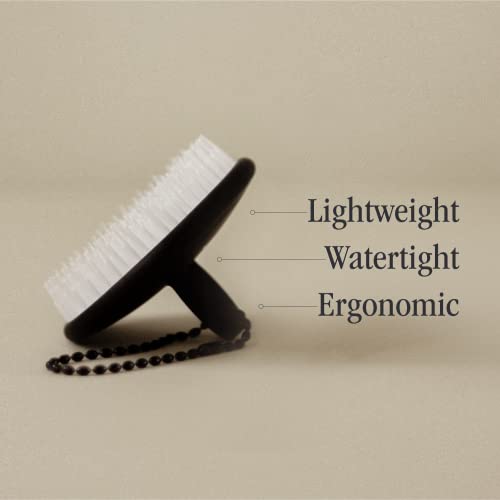 Jupiter Scalp Exfoliator Brush - Detangling Scalp Scrubber Brush - For Wet Or Dry Hair - Removes Dandruff & Build-Up - Supports Circulation - Ergonomic Scalp Massager - Good For All Hair Types - Black #TOP1