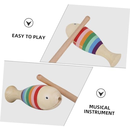 ULDIGI 3 Partidas conjunto de instrumentos musicais guiros musicais sino musical assobios instrument