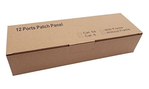 CNAweb 12 Port Vertical Cat5e 110 RJ45 Patch Panel 568A 568B with Bracket - Thumbnail 4