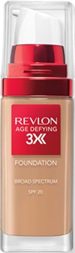 Revlon Liquid Foundation, Age Defying 3XFace...