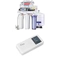 iSpring RCC1UP-AK 100GPD Under Sink 7-Stage Reverse Osmosis RO Drinking Filtration System and Water Filter for Sink with Alkaline Remineralization, Booster Pump and UV Ultraviolet Filter, White