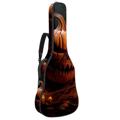 Sac pour guitare acoustique Halloween housse de transport guitare électrique et basse 2 poches