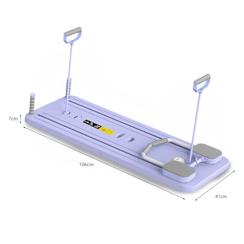 Pilates Reformer Machine,with Automatic Rebound and LED Counter,Foldable Pilates Reformer Board with Ab Roller, Full Body Pilates Core Trainer, Abdominal Board For Home Pilates (Purple) - Image 2