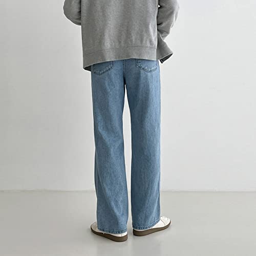 Jeans droits homme résistant avec poches amples pour éviter l'encombrement