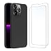 Produktbild NEW'C Hülle für iPhone 13 Pro (6,1 Zoll) Ultra Thin Silikon Schwarz und 2 × Panzer Schutz Glas für iPhone 13 Pro (6,1 Zoll)- Anti Scratch