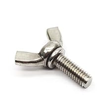 Wing Bolt Wing Screw Stainless Steel Butterfly Bolt Screw Thumb Hand Screws 10pcs M6-1.0x16mm