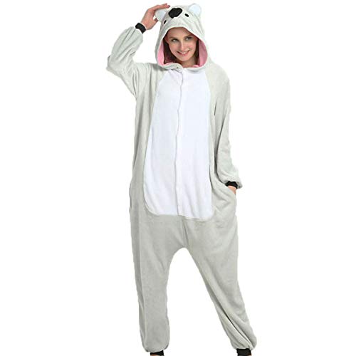 G5 APPAREL Adults Kigurumi Onesie Koala - Grey