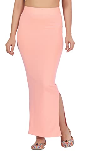 Image of Studio Shringaar Women's Pure Cotton Stretchable Saree Shapewear Petticoat