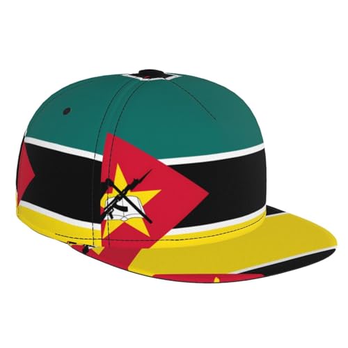LPLSNWS Casquette de baseball à motif drapeau du Mozambique | Casquette amusante unisexe pour créer un look tendance au quotidien Noir
