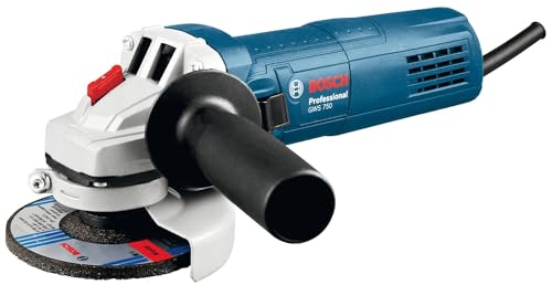Bosch Professional GWS 750 - Amoladora angular (750 W, 11000 rpm, disco Ø 115 mm, 1 disco diamante, en caja)