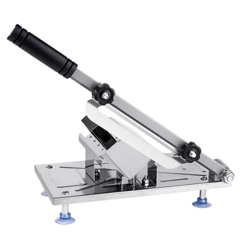 LaiCai �~�[�g�X���C�T�[ ���؂�@ �r�����[���X���C�T�[ �~�[�g�J�b�^�[ �Ⓚ���ؒf�@ �蓮�� 0.3�`8mm���߉\ ���؂� �ې􂢉\ �z�Օt���X�^���h�ō�Ƃ����S �X�e�����X�| ����Ԃ���� �ƒ�p �Ɩ��p �L�b�`���p�i (B+ �֐n+�Ⓚ����