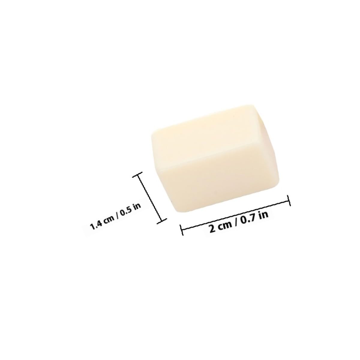 Abaodam Tragbares Kleiner Mahjong Spiel aus Acryl, 1 Satz mit Würfeln