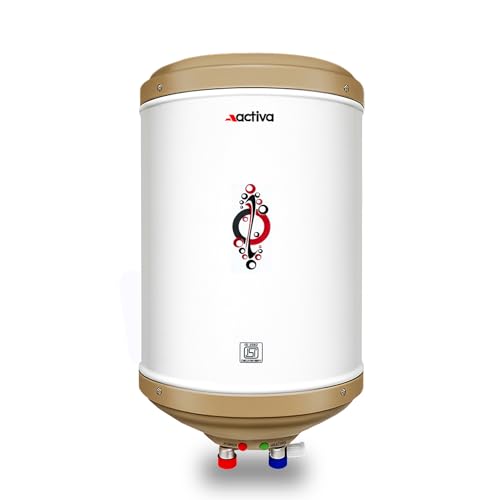 Image of ACTIVA Amazon 10L Storage Water Heater | 3kW Fast Heating | ISI Copper Heating Element | Anti-Rust Tank | ABS Body | BEE 5 Star Rated | Energy Efficient | 2 Year Warranty
