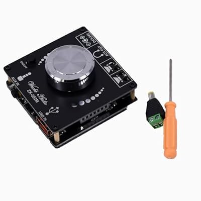 50W+50W 2.0 Channel TPA3116D2 Digital Audio Power Amplifier Module, ZK-502M Bluetooth 5.0 Amplifier Board, Mini HiFi Stereo Receiver for Home Theater DIY Speakers（1PCS）
