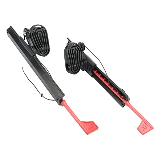 UJEAVETTE 2X Universal Kayak Foot Braces Pedals Adjustable Black 20 Inches with Lock