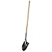 Union Razorback Round Point Closed Back Shovel with Straight Handle