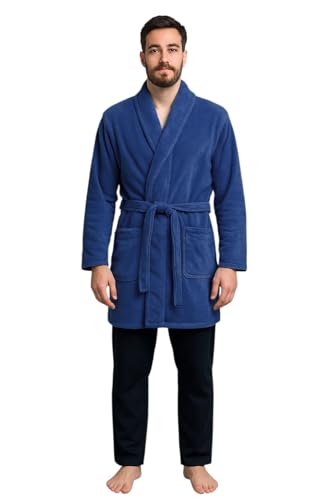 GX GARGIX Vestaglia Uomo in Pile Morbido – Accappatoio da