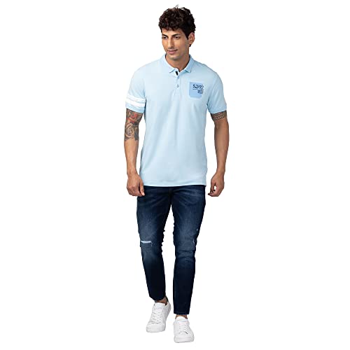 Image of Spykar Men's Kano Slim Fit Mid-Rise Jeans (Ankle Length)