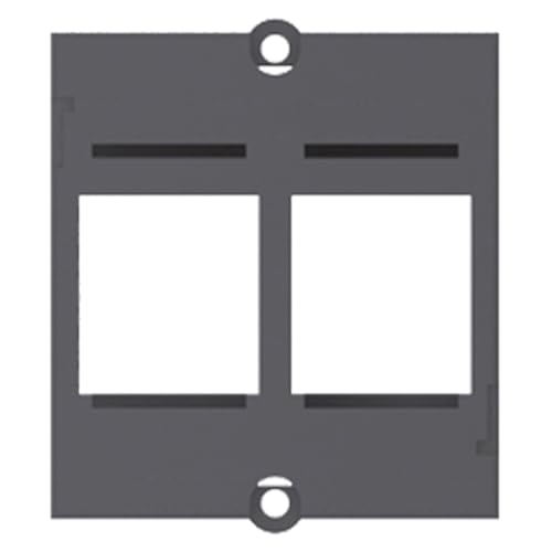 Preisvergleich Produktbild Bachmann Datenanschlussrahmen, 917000, Schwarz, 1 Stück