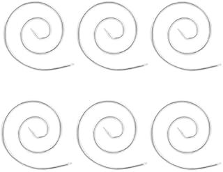 AIEX 6pcs Spiral Cable Knitting Needle, Spiral Cable Needle Metal Spiral Needle Knitting Supplies Knitting Tools for Beginners Sewing Jewellery (Silver)