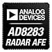 ANALOG DEVICES AD8283WBCPZ IC, PROGRAMMABLE GAIN AMP, 12MHz, LFCSP-72