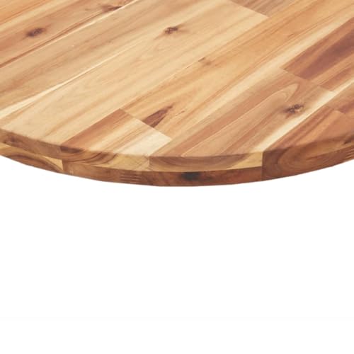 Plateau de table en bois d'acacia Ø 80 cm pour un espace repas convivial - 8