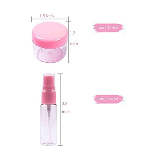 Miniatura 4 de WOIWO Herramientas de depuración de máscaras caseras para mujer, cuenco de máscara, espátula, cepillo, pulverizador, un juego de nueve