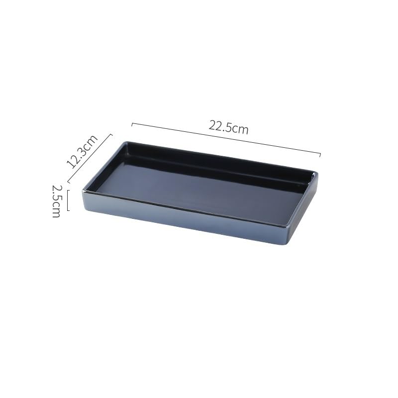 Bandejas Servir Comida Bandeja Rectangular de Lujo Ligera B& Hotel baño Mesa Lavado Bandeja Almacenamiento cosméticos aromaterapia Mesa Cama