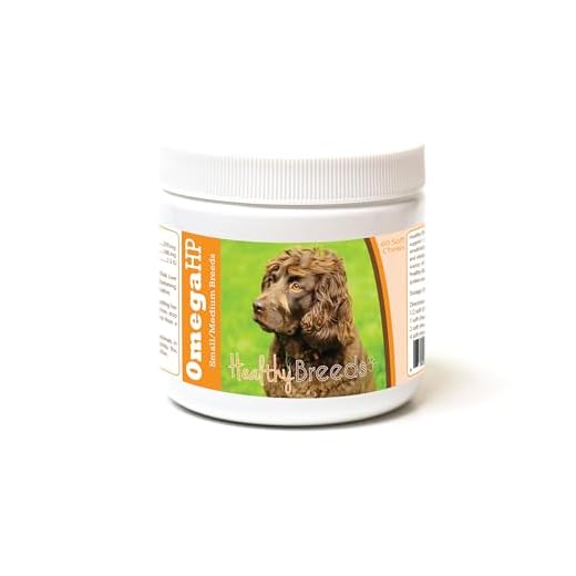 Healthy Breeds Boykin Spaniel Omega HP Fatty Acid Skin and Coat Support Soft Chews 60 Count