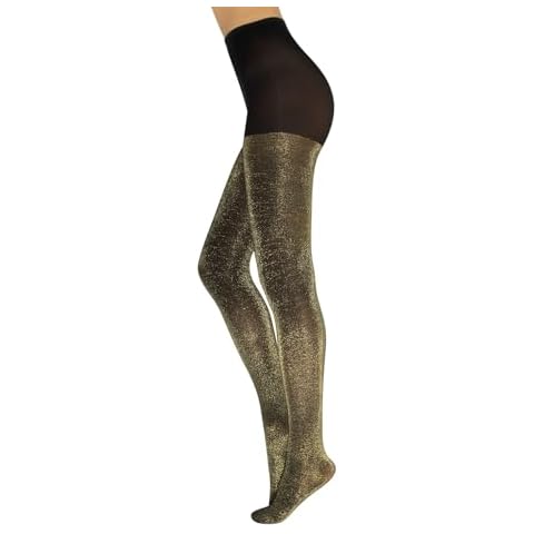 CALZITALY Shiny Lurex Opaque Tights Cover