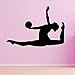 Stickers muraux Gymnastique Rythmique Ball Leap Sport Stickers Garçons Filles Chambre Salon Gym Peintures Murales 60X42 cm