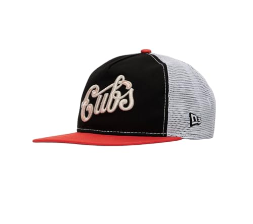 New Era Mens MLB Chicago Cubs Golfer Trucker Hat (US Alpha One Size Black)