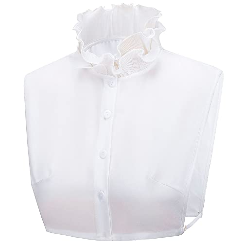 LoudSung Fake Collar Abnehmbare halbe Hemdbluse Falscher Kragen Süße Fliege Elegant für Frauen Mädchen