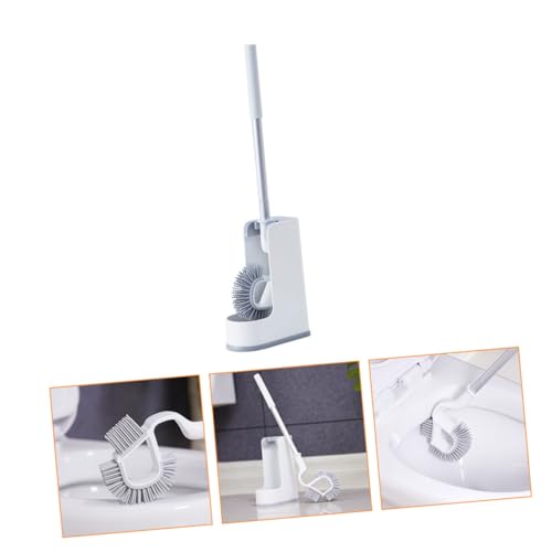 Brosse WC silicone avec support amovible pour éliminer les odeurs - 5
